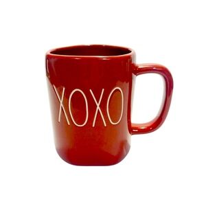 Rae Dunn Red XOXO Kisses & Hugs Romantic Valentines Day Pottery XL Coffee Mug